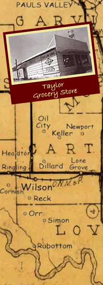 Map of Area and Picture of Taylor Grocery Store