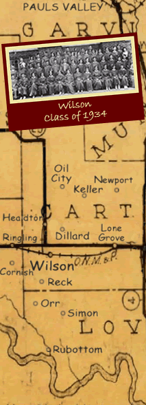Map of Area and Picture of The Wilson Class of 1934
