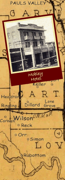 Map of Area and Picture of Mobley Hotel